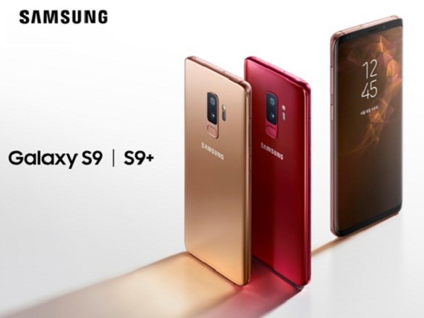 Galaxy S9/S9 Plus màu đỏ tía Burgundy mới và màu vàng Sunrise Gold