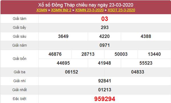 Dự đoán XSDT 30/3/2020 - KQXS Đồng Tháp thứ 2