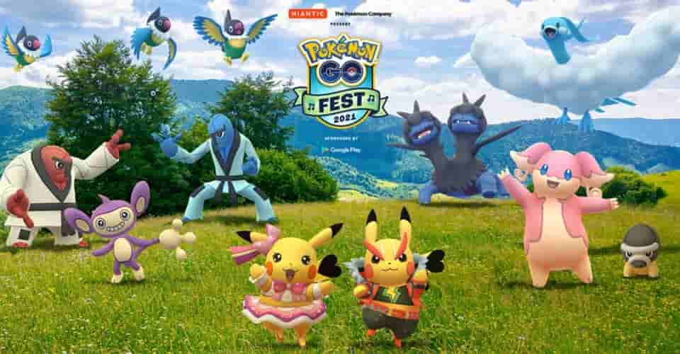 Pokémon GO Fest 2021 sẽ có sự kết hợp giữa các sự kiện trực tiếp và ảo