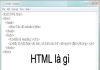 Html là gì? Vai trò của HTML trong lập trình web ?