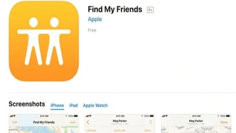 Sử dụng ứng dụng Find My Friends tìm iphone mất