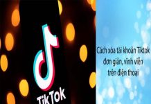 cách xóa tài khoản trên tik tok