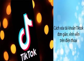 cách xóa tài khoản trên tik tok