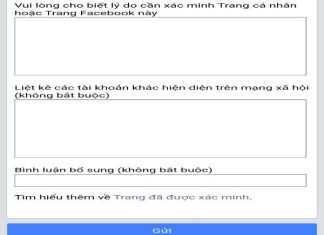 đăng ký tích xanh facebook