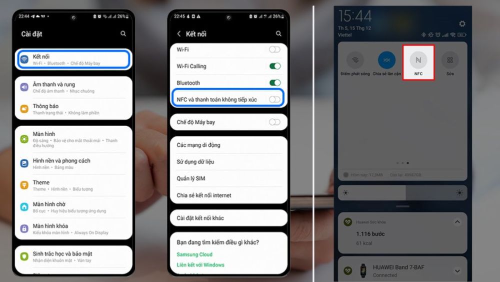  Kiểm tra nfc trên điện thoại android