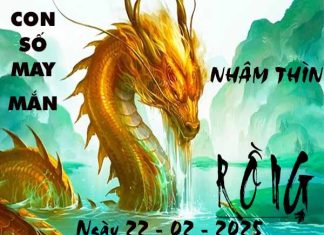 Con số may mắn tuổi Nhâm Thìn ngày 22/2/2025 thứ 7 hôm nay