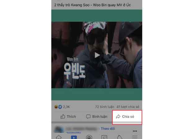 Nhấn vào biểu tượng “Tạo tin” (Create Story) ở phía trên cùng