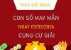 Con số may mắn hôm nay 7/5/2026 thứ 5 cung Cự Giải