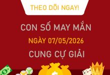 Con số may mắn hôm nay 7/5/2026 thứ 5 cung Cự Giải