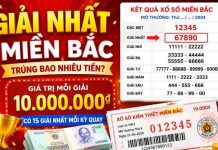 giải nhất xổ số miền bắc